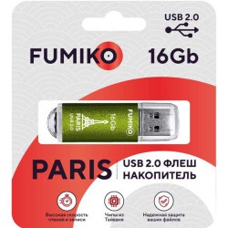 Флеш-диск USB 16GB FUMIKO PARIS зеленый