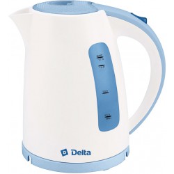 Чайник DELTA DL-1056 белый с голубым