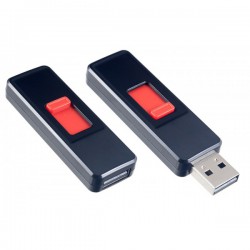 Флеш-диск USB 16GB PERFEO Black S03 PF-S03B016