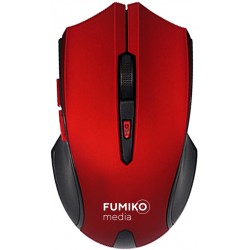 Мышь FUMIKO WM02 красно-черная