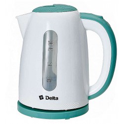 Чайник DELTA DL-1106 белый с мятным