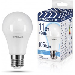 Лампа светодиодная ERGOLUX LED-A60-11W-E27-4K
