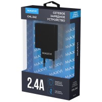 Cетевое зарядное устройство Maxvi CHL-242 black
