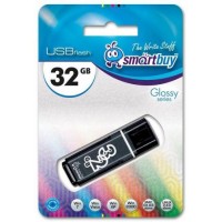 Флеш-диск USB 32GB SMARTBUY glossy black (SB32GBGS-K)