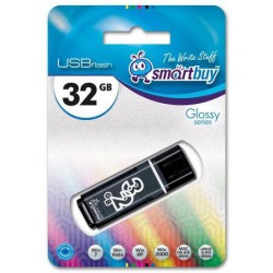 Флеш-диск USB 32GB SMARTBUY glossy black (SB32GBGS-K)