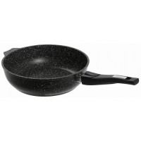 Сотейник МЕЧТА 28см АП Гранит black со съем. ручкой без крышки 0283802
