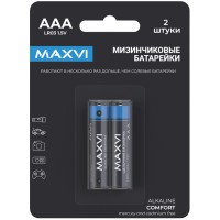 Щелочная батарейка Maxvi MBLR03CF2, COMFORT, AAA, alkaline, 2 шт.