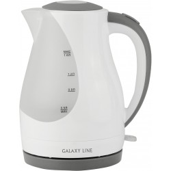 Чайник GALAXY GL-0200 белый с серым