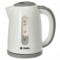 Чайник DELTA DL-1106 белый с серым