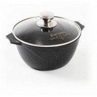 Кастрюля МЕЧТА 2л АП Гранит black Induction Pro арт 42802И