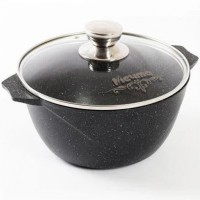 Кастрюля МЕЧТА 4л АП Гранит black Induction Proарт 44802И