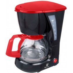 Кофеварка ВАСИЛИСА КВ1-600 черная с красным