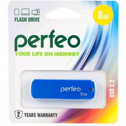 Флеш-диск USB 8GB PERFEO Blue C05 PF-C05N008