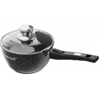 Ковш МЕЧТА 1,7л со съем ручк и стекл кр АП Гранит black Induction Pro 082802И