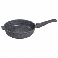 Сковорода МЕЧТА 28см АП Premium grey со съемной ручкой арт 028901