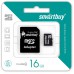 Флеш карта MicroSDHC 16GB SMARTBUY Class10 с адаптером
