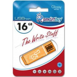 Флеш-диск USB 16GB SMARTBUY glossy orange SB16GBGS-Or