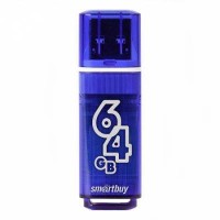 Флеш-диск USB 64GB SMARTBUY glossy blue SB64GBGS-B
